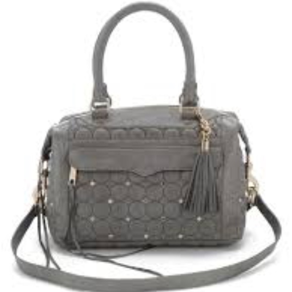 Rebecca Minkoff Quilted Grey Satchel NWT